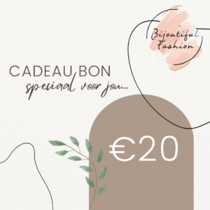 Cadeaubon €20 Bijoutiful Fashion kledingwinkel Tienen